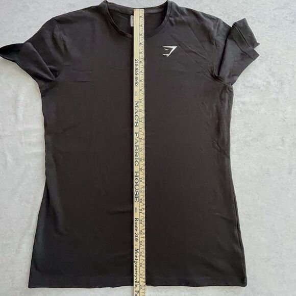 Gymshark Critical T Shirt Mens Size M Black Crew Neck Slim Fit Short Sleeve - Picture 8 of 8